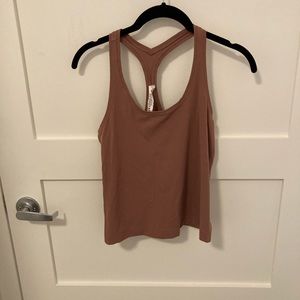 Lululemon Cool Racer Back Tank Top - Colour Spiced Chai - Size 8